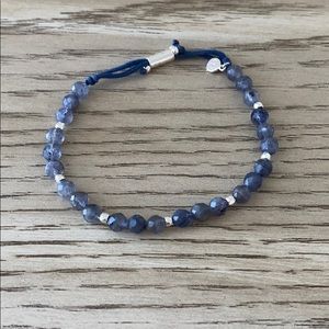 Gorjana power gemstone iolite beaded bracelet